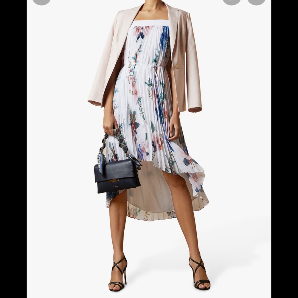 Ted Baker white floral dress  size 1